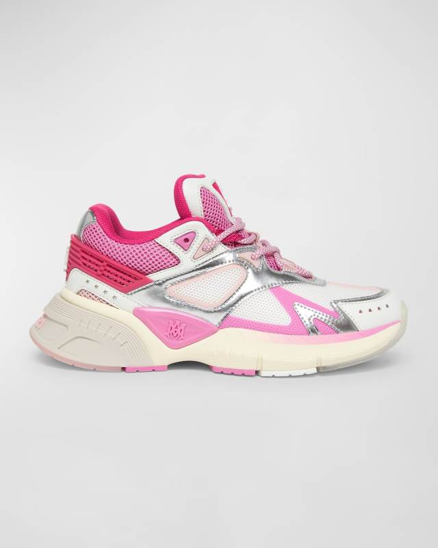 MA-1 Leather Mesh Runner Sneakers