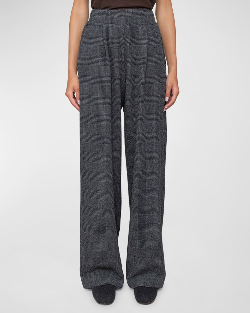 Austyn Pleated Plaid Pants