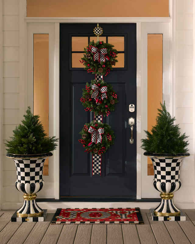 Cozy Christmas Triple Door Wreath