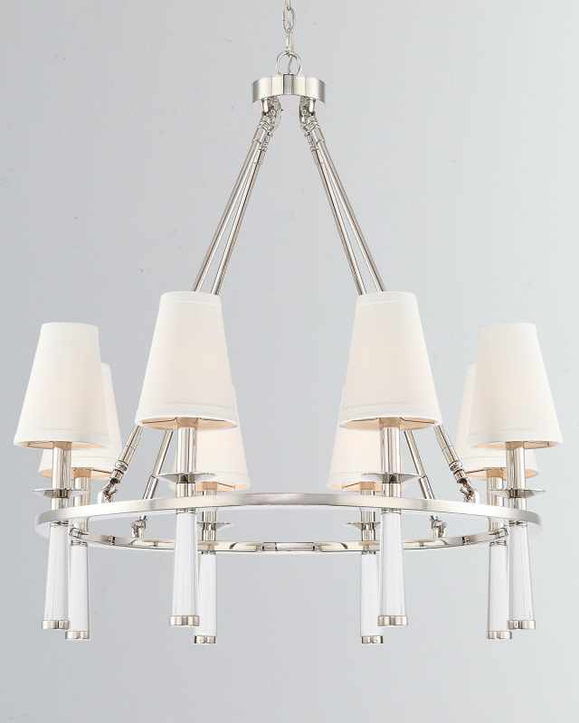 Baxter 8-Light Polished Nickel Chandelier