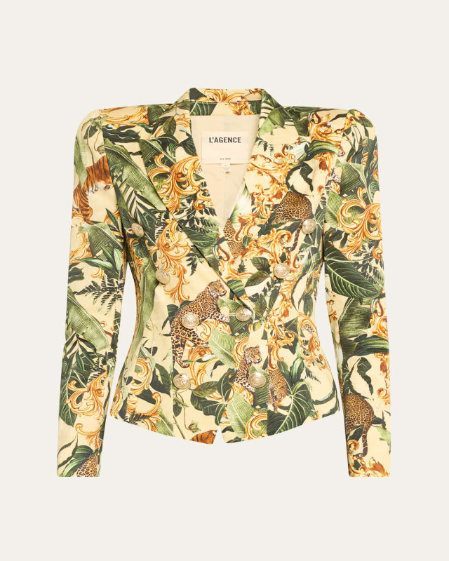 Bethany Jungle Printed Structured Blazer