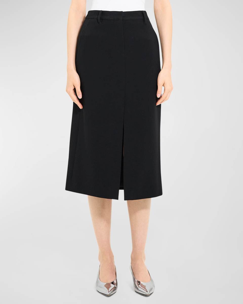 Admiral Crepe Midi Trouser Skirt