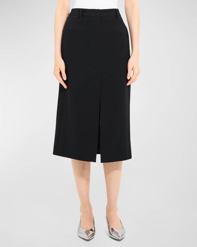 Admiral Crepe Midi Trouser Skirt