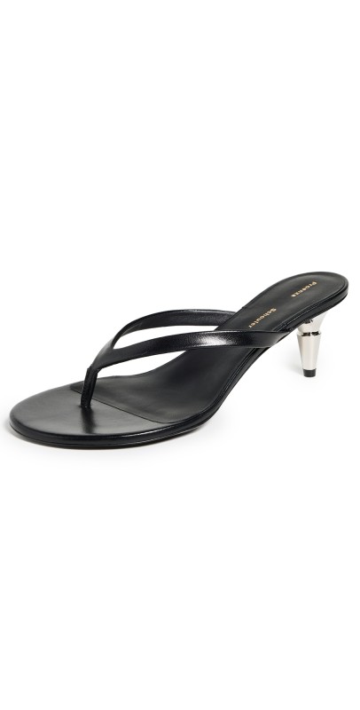 Proenza Schouler Spike Flip Flops Black