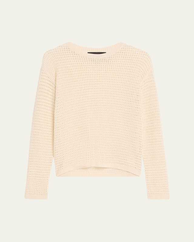 Neo Harbor Open Mesh Long-Sleeve Top