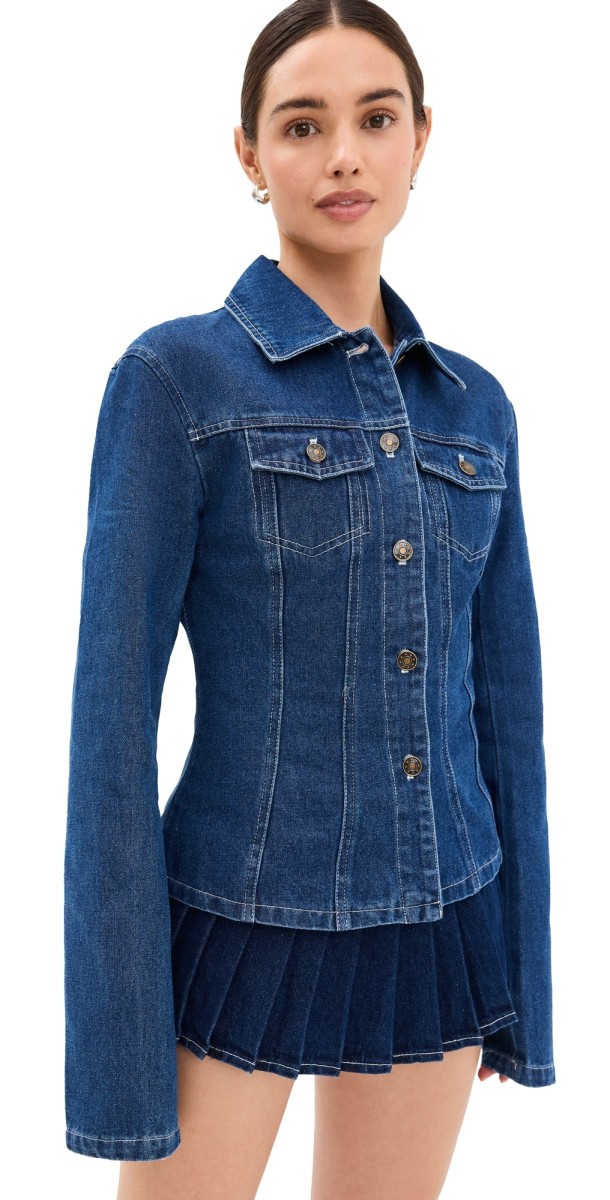 Lioness Rider Denim Jacket Blue Denim