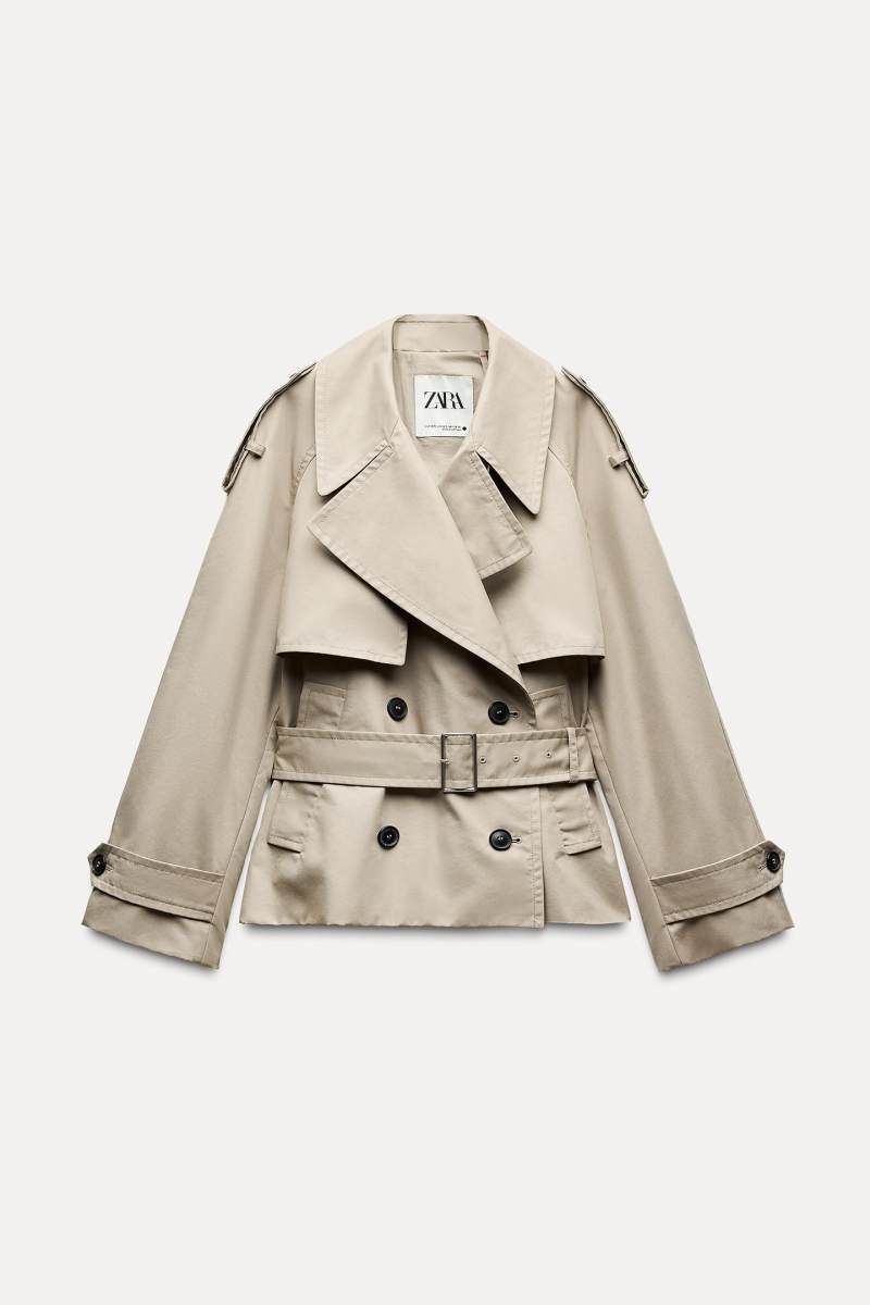 ZARA SHORT TRENCH COAT ZW COLLECTION