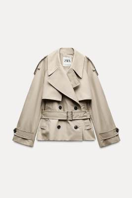 ZARA SHORT TRENCH COAT ZW COLLECTION