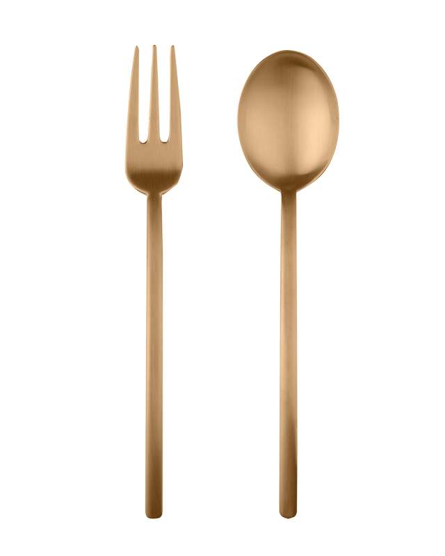 Due Ice Oro 2-Piece Serving Set