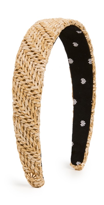 Lele Sadoughi Raffia Bessette Headband Natural