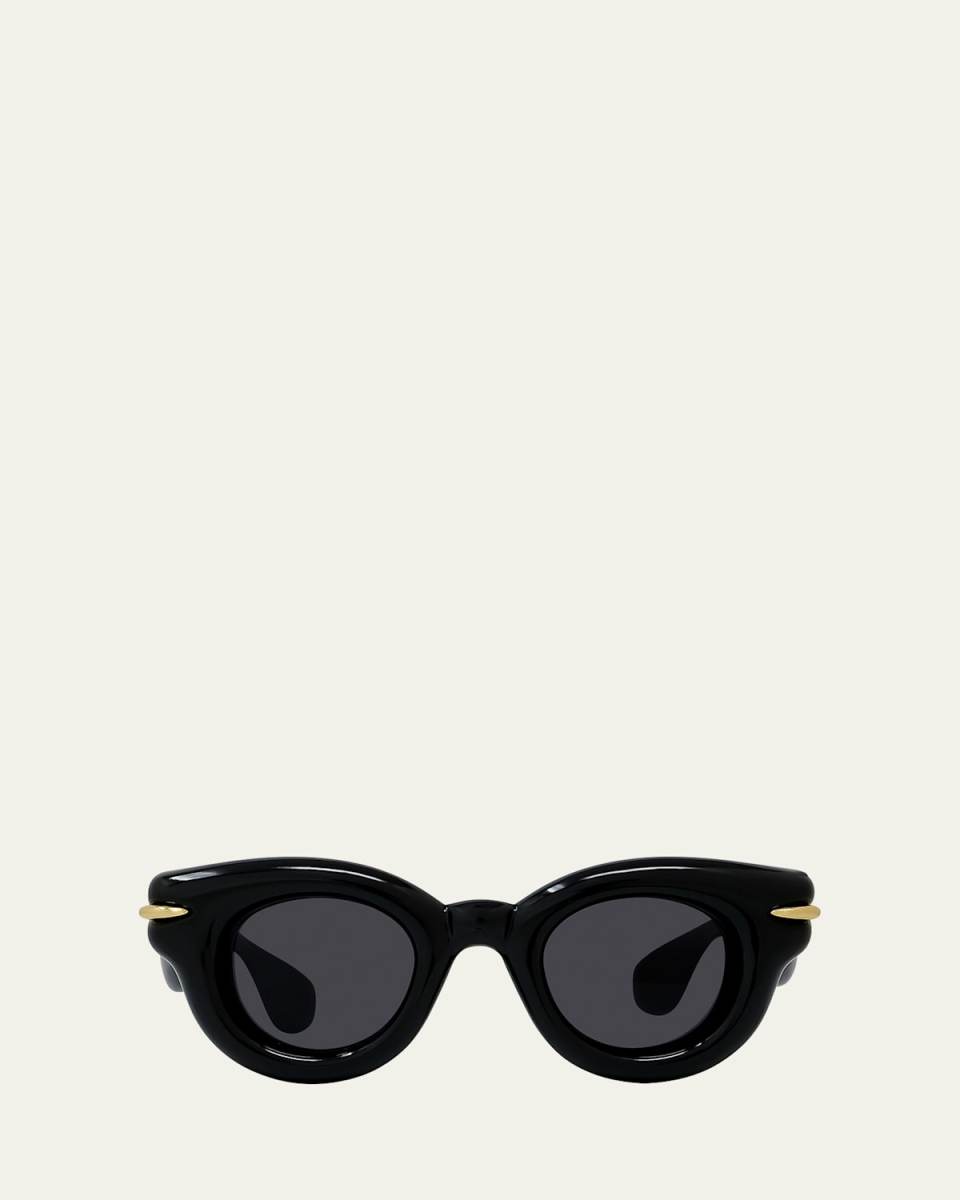 Inflated Pantos Acetate Round Sunglasses