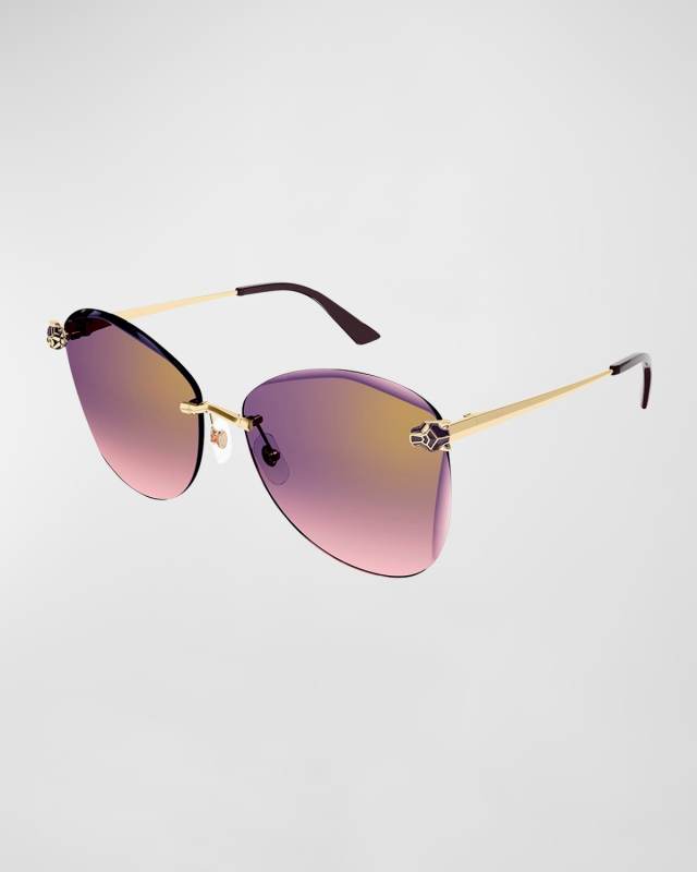 Panther Metal Butterfly Sunglasses