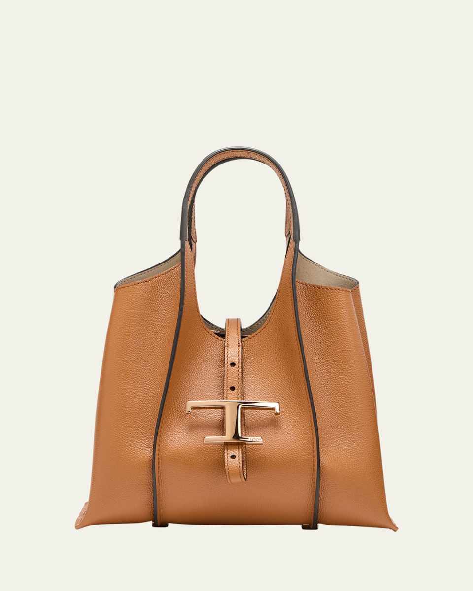 Mini Leather T Timeless Tote Shopping Bag