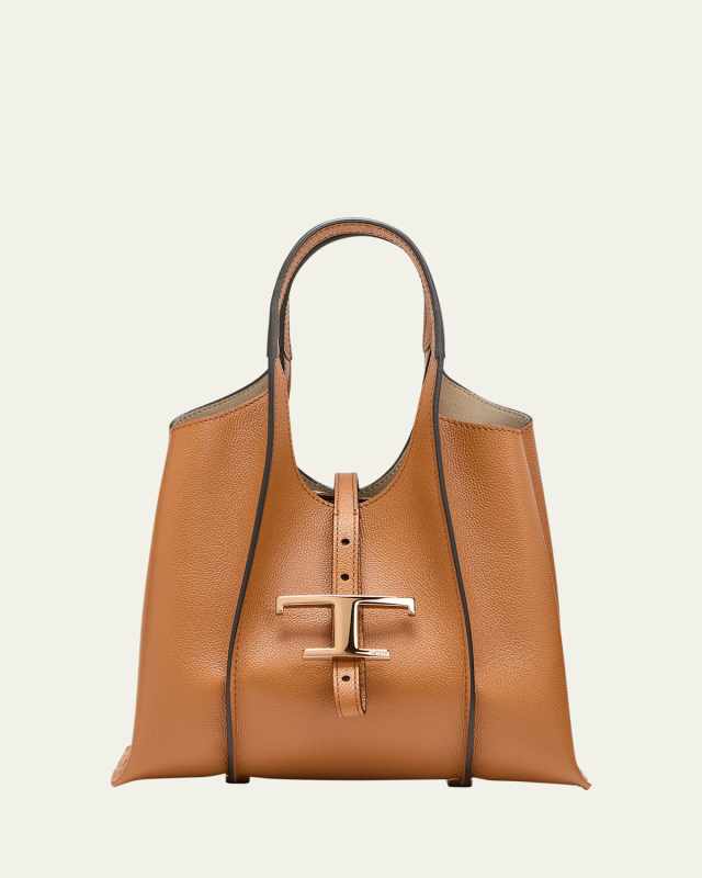 Mini Leather T Timeless Tote Shopping Bag