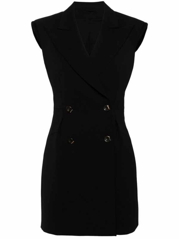 double-breasted blazer mini dress