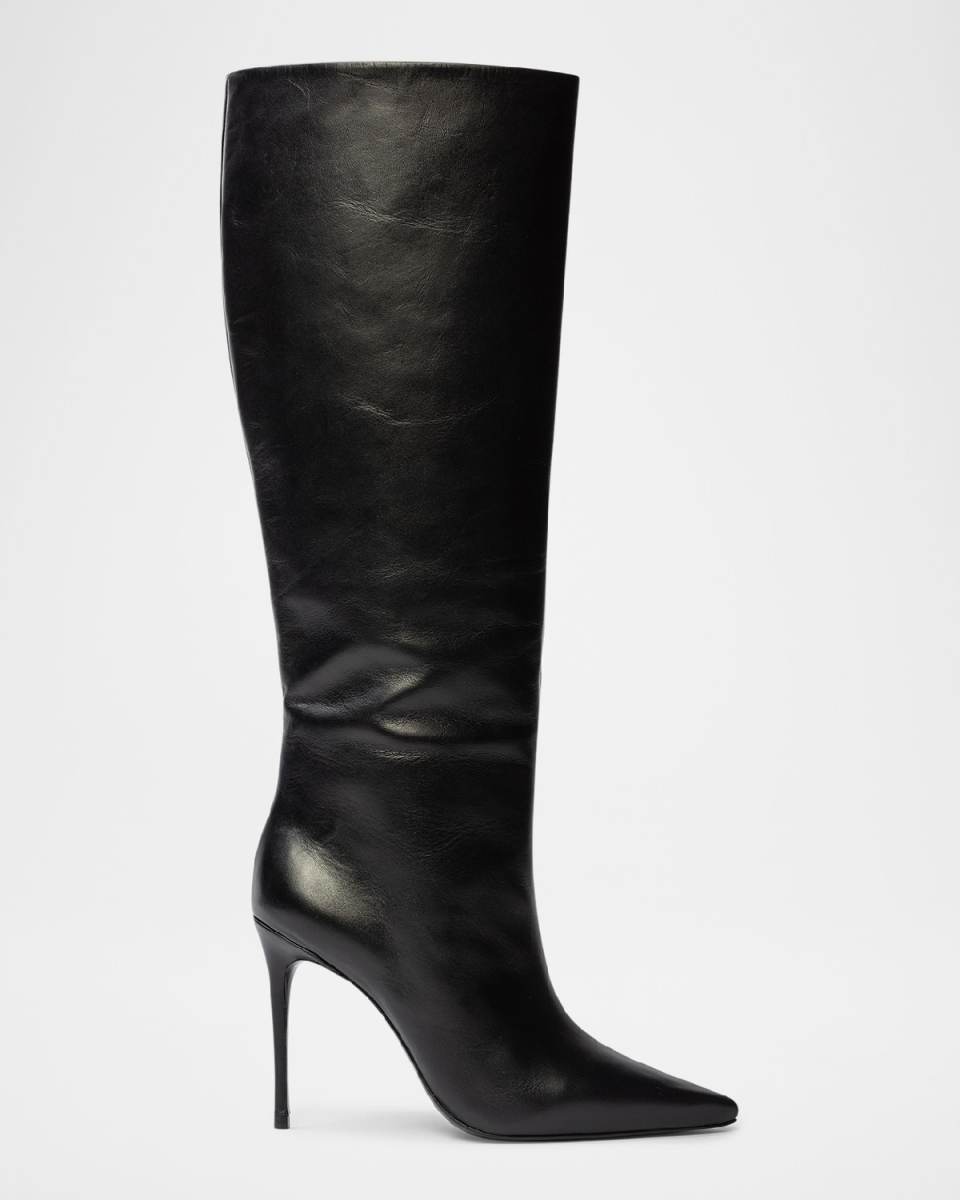 Ally Leather Stiletto Tall Boots