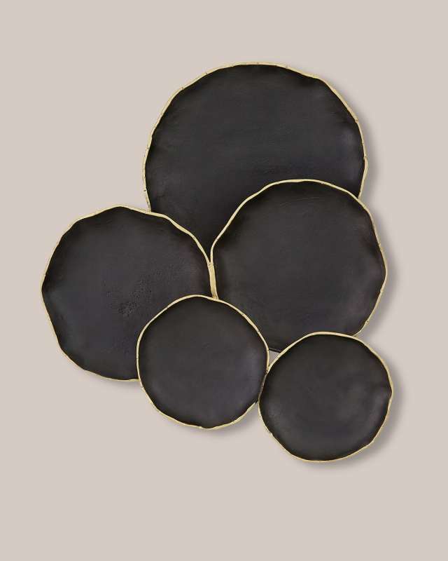 Tipped Edge 5-Cluster Wall Decor