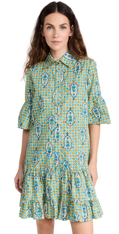 La Double J Choux Dress Turquoise