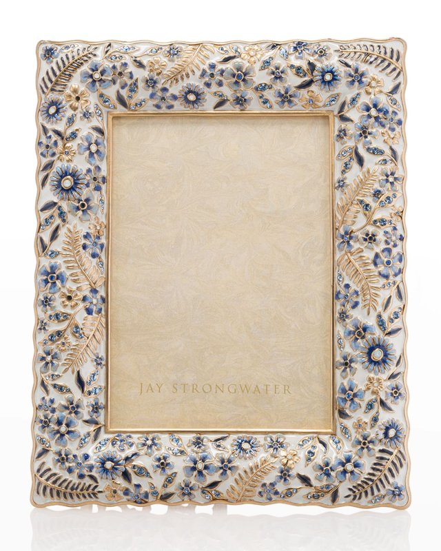 Indigo Ruffle 5 x 7 Picture Frame