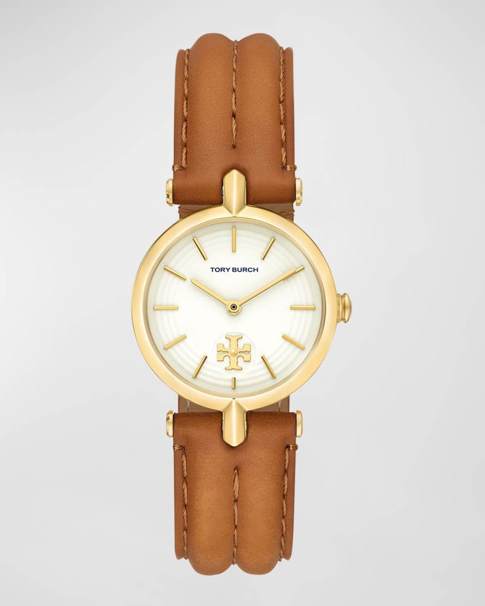 The Kira Watch with Luggage Leather Strap