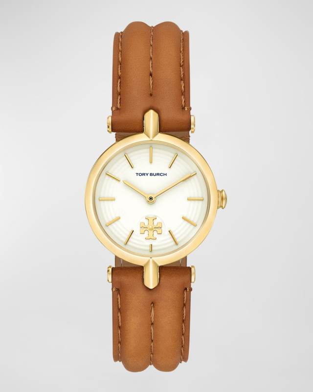 The Kira Watch with Luggage Leather Strap