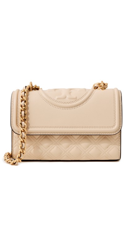 Tory Burch Small Fleming Convertible Shoulder Bag New Cream