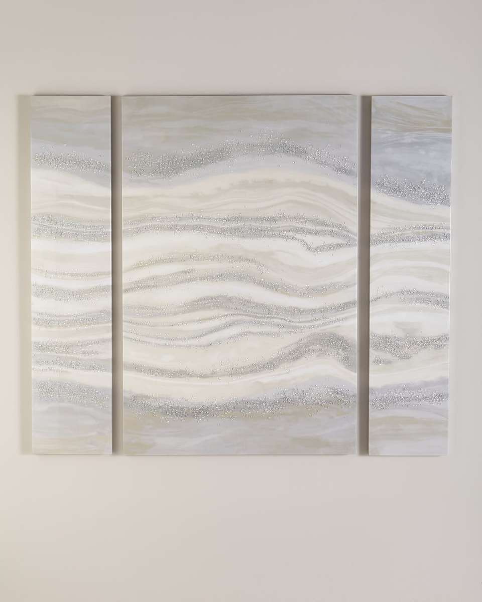 "Streaming VI" Wall Art Canvases, Set of 3