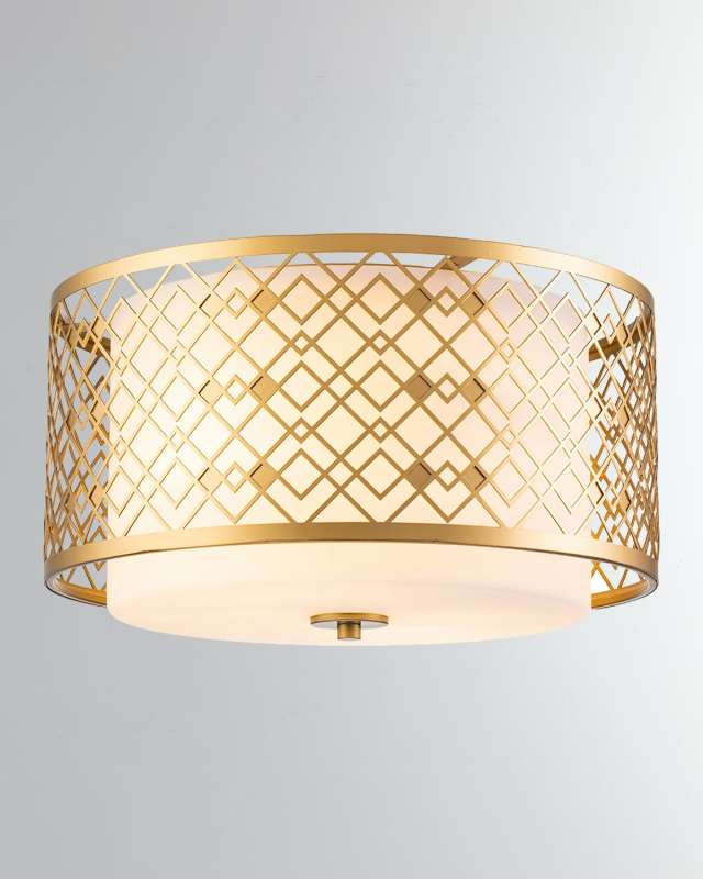 Ziggy Flush Mount in Lacquered Silver