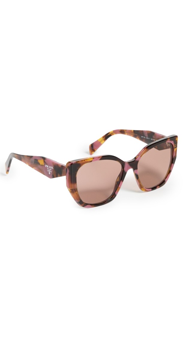 Prada Prada PR 19ZS Pillow Sunglasses Tortoise Cognac Begonia
