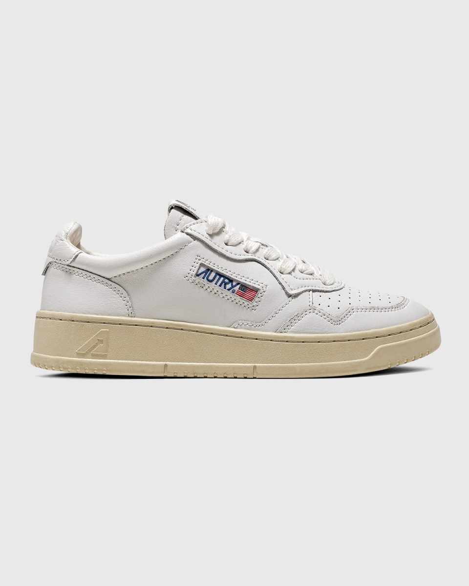 Medalist Low-Top Bicolor Leather Sneakers