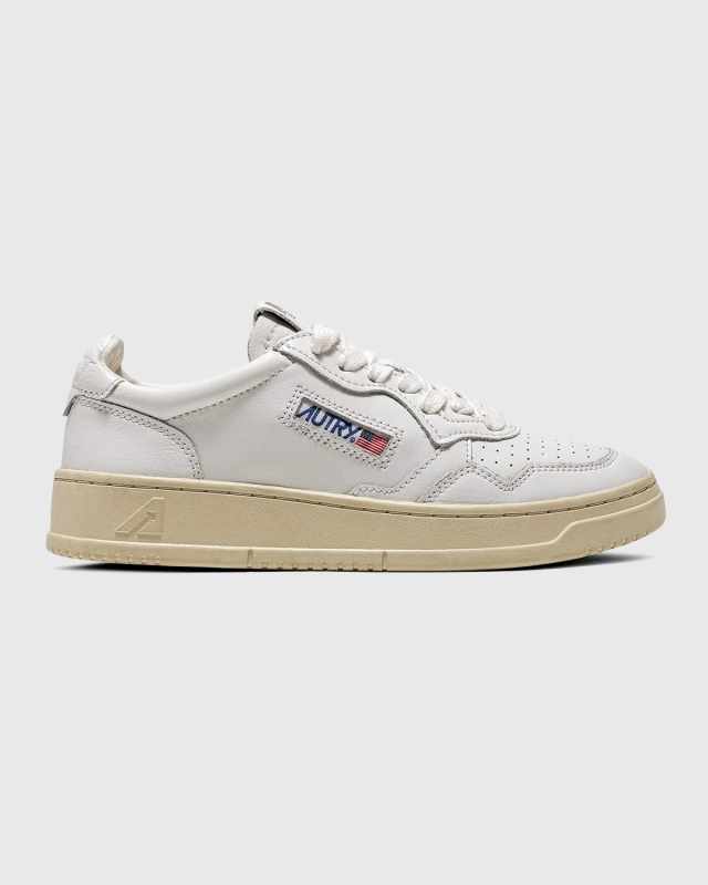 Medalist Low-Top Bicolor Leather Sneakers