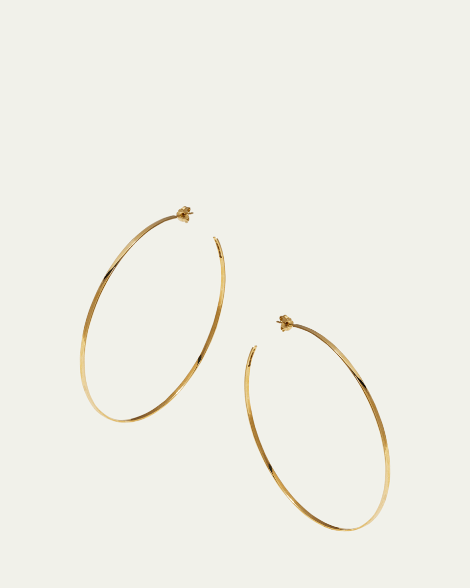 14k Gold Mega Lana Hoop Earrings