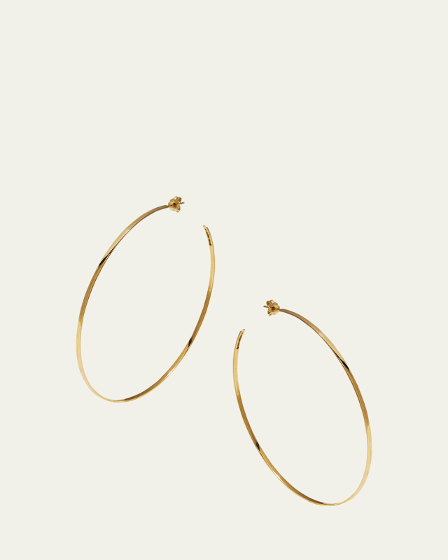 14k Gold Mega Lana Hoop Earrings