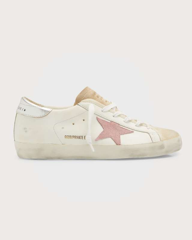 Superstar Mixed Leather Low-Top Sneakers