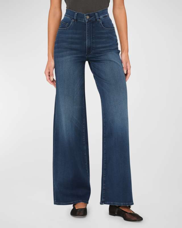 DL Softwear Hepburn Wide-Leg High-Rise Jeans