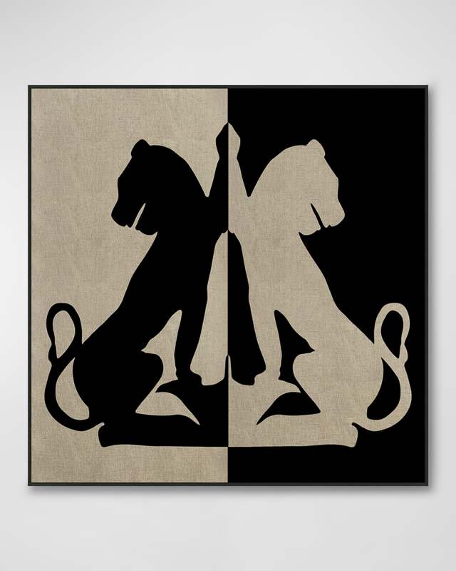 "Heraldic Lions" Galley-Wrapped Giclee