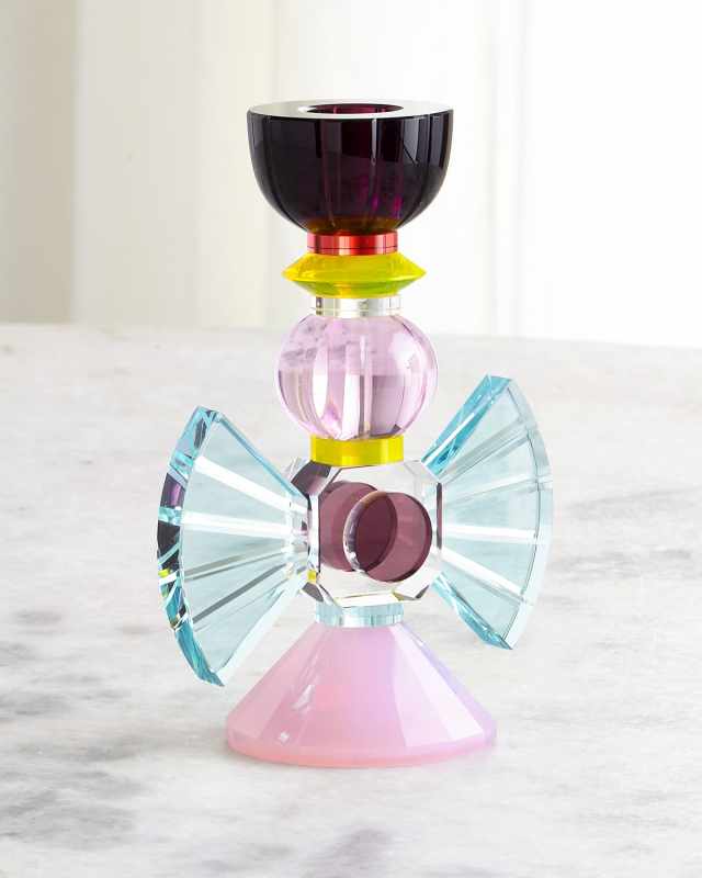 Laguna Crystal Candlestick Holder