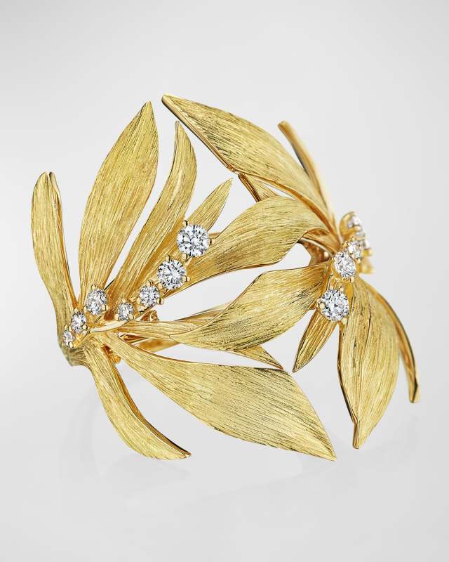 18K Bahia Yellow Gold Ring With Diamonds