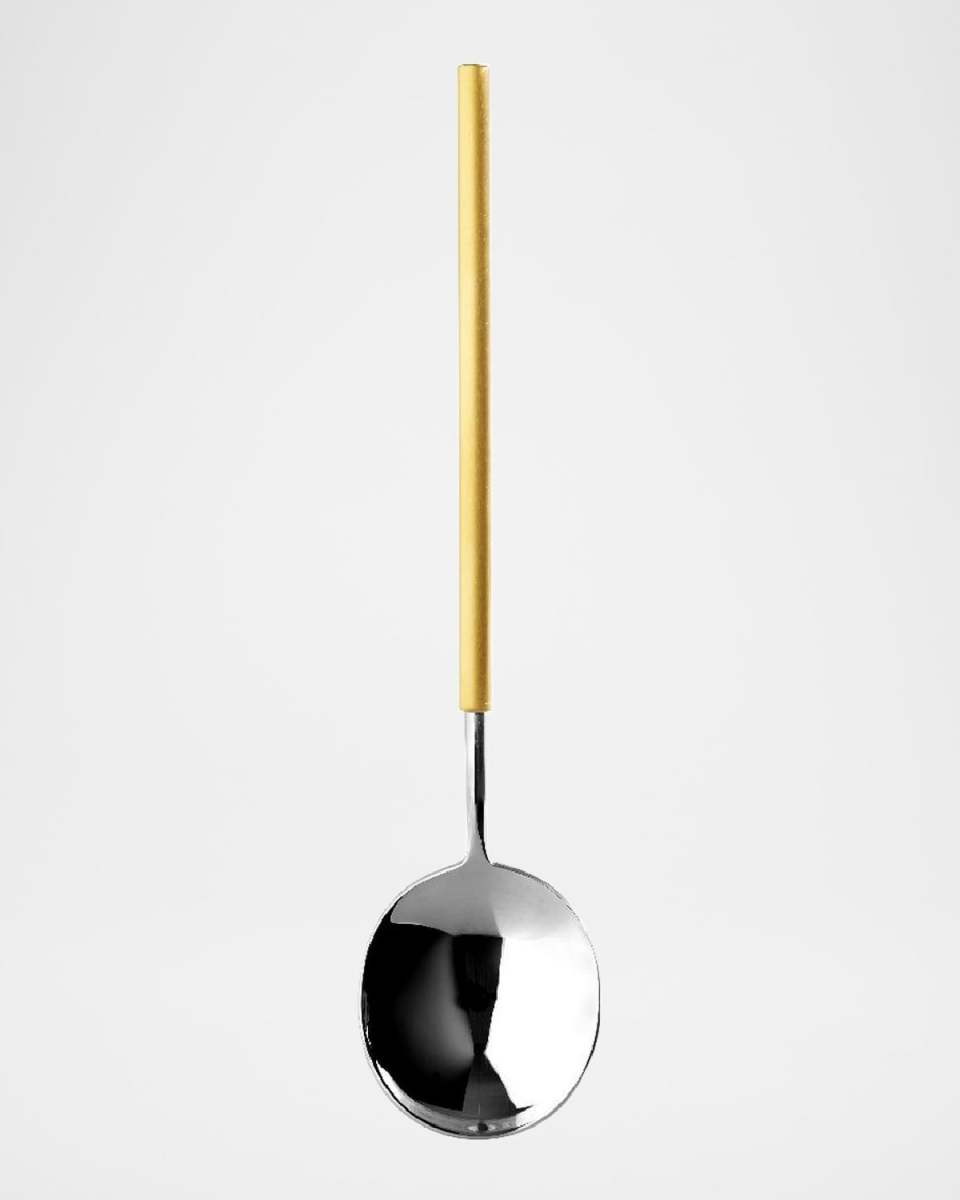 Domo Matte Gold Handle Salad Servers, Set of 2