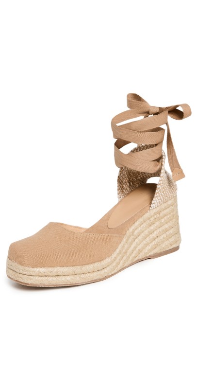 Castañer Tina Jute Wrap Mid Espadrilles Tostado