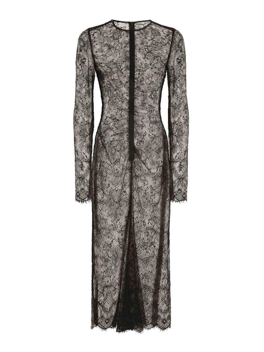 Dolce & Gabbana Robe Au Genou - Noir