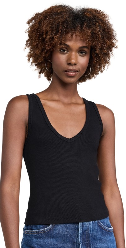 perfectwhitetee Maria Tank True Black