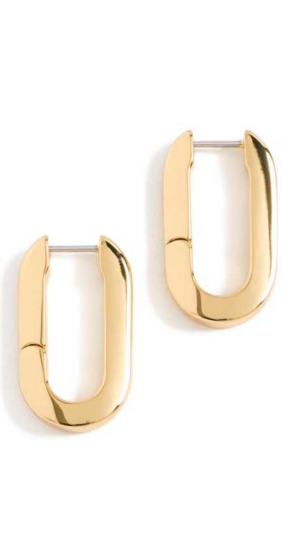 Jenny Bird U-Link Earrings High Polish Gold