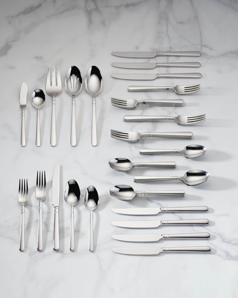 carlton street 45-piece flatware service