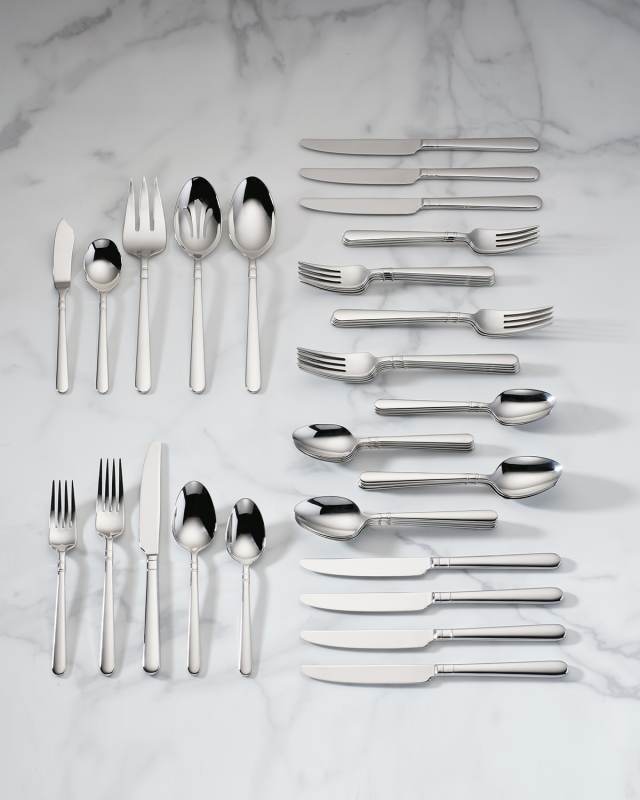carlton street 45-piece flatware service