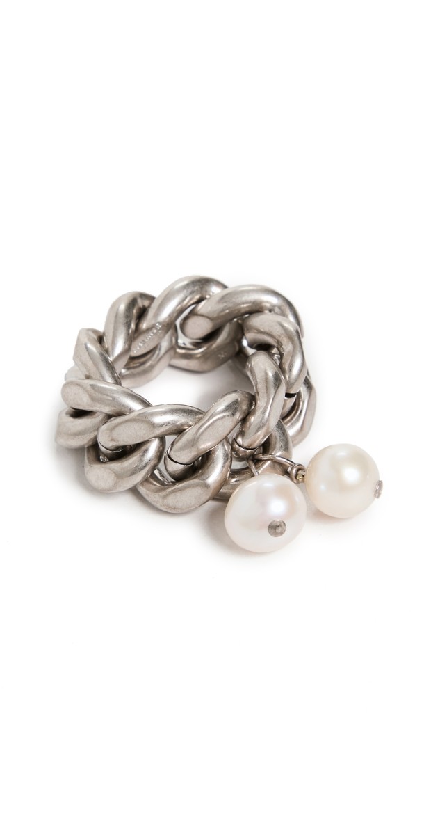Jil Sander Pearl Ring Silver