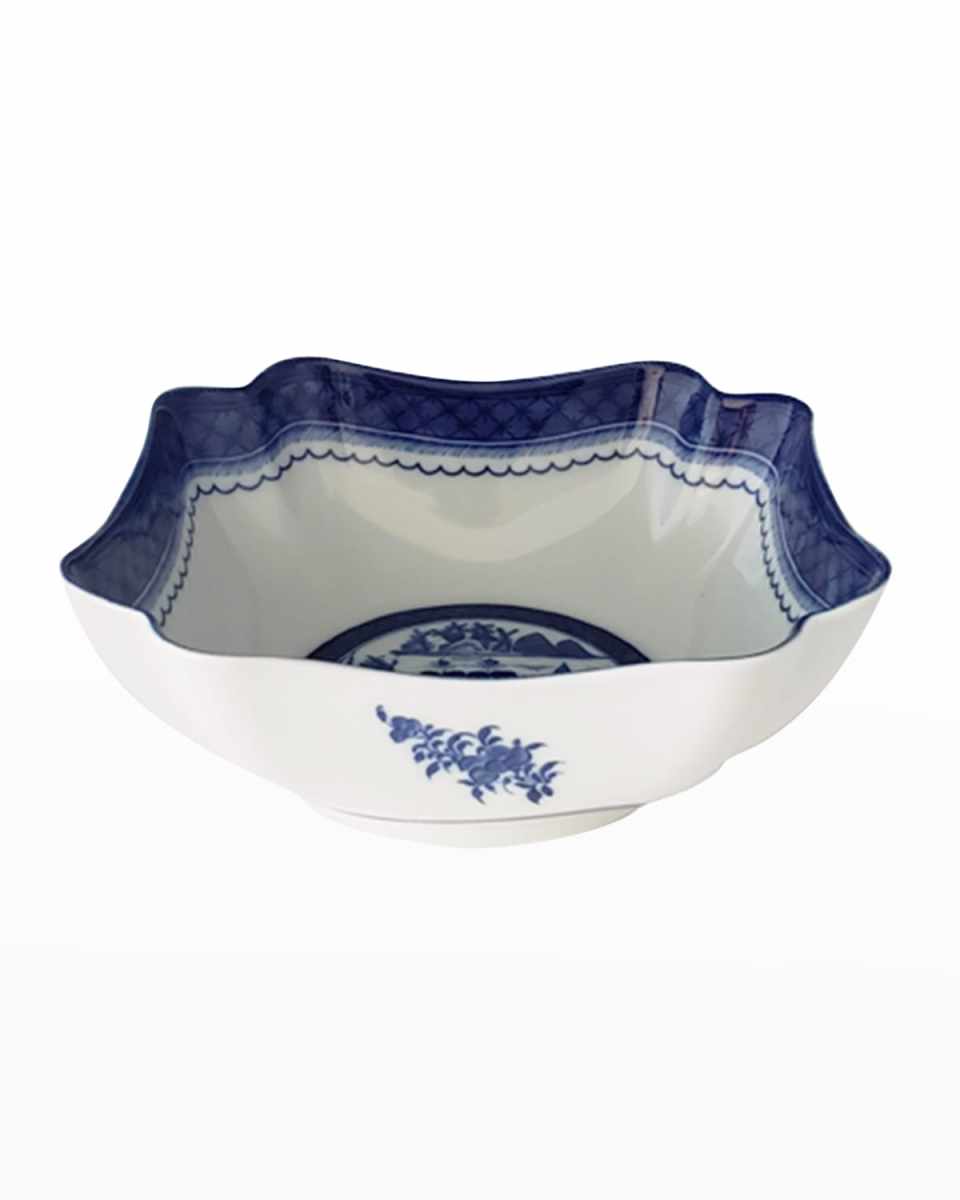 Blue Canton Large Square Bowl