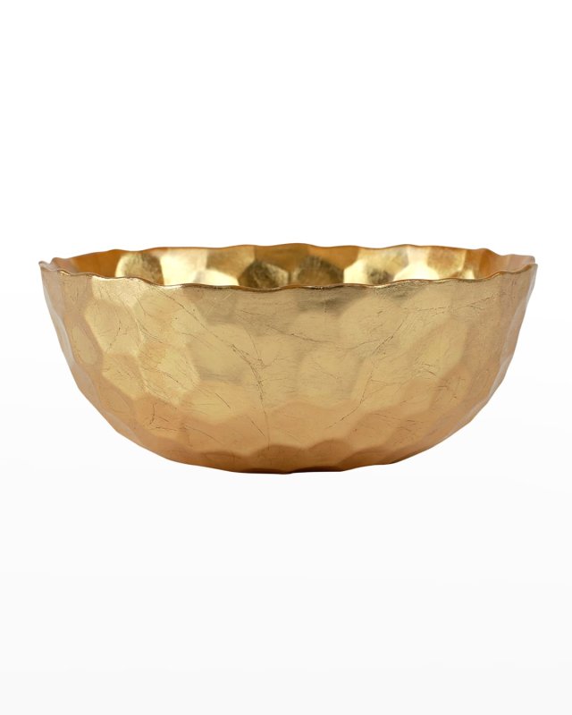Rufolo Glass Gold Honeycomb Small Bowl