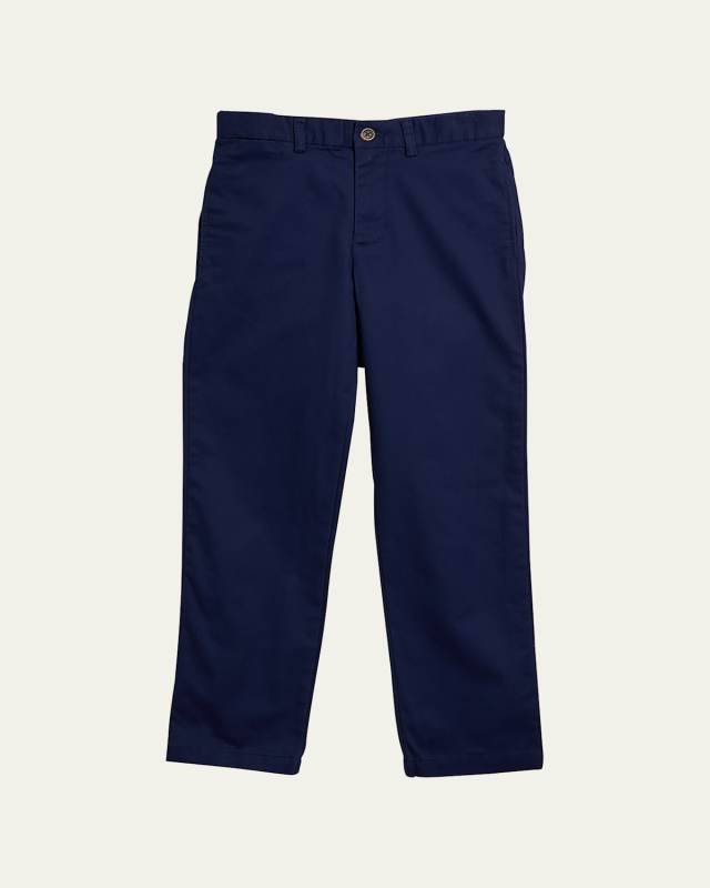 Boy's Flat Front Chino Pants, Size 2-7