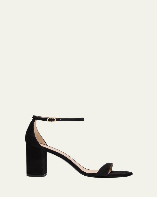 Nudist Suede Ankle-Strap Sandals